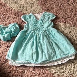 The children’s place dress size 12m with diaper cover